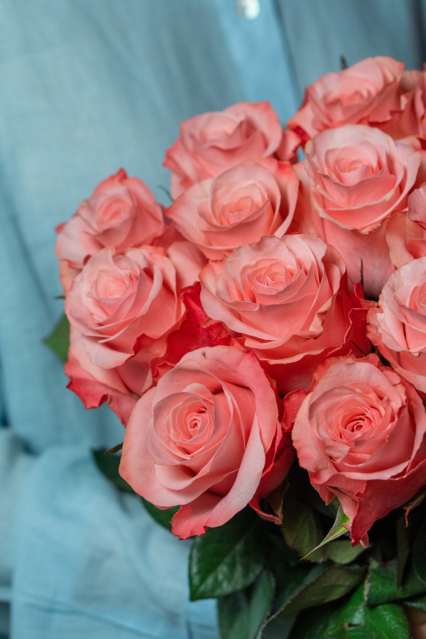 Картинка Букет из 15 роз Би Свит 40см